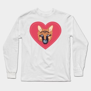 My German Shepherd is my Valentine Long Sleeve T-Shirt